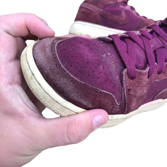 Nike Air Jordan 1 Retro Mid GS 'Bordeaux' Size 6.5 - Picture 8 of 16